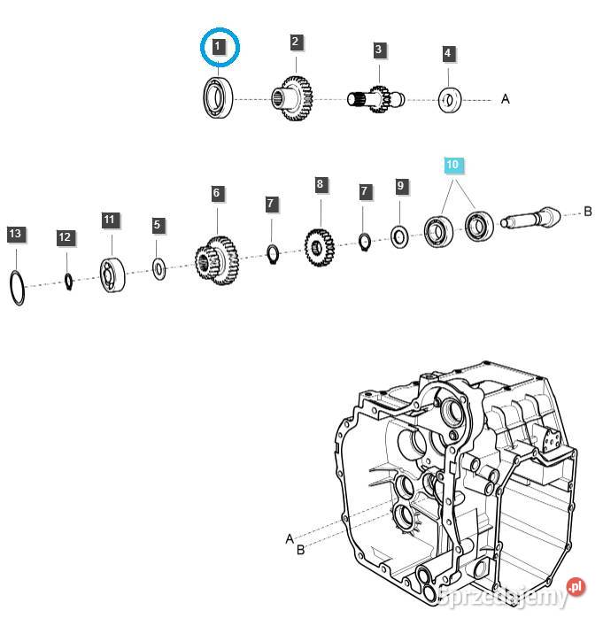 Łożysko kulkowe A0860060 LS Tractor 40012915 Tajęcina