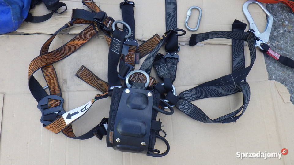 Uprząż Zestaw Sprzęt wspinaczkowy Komplet Dębica
