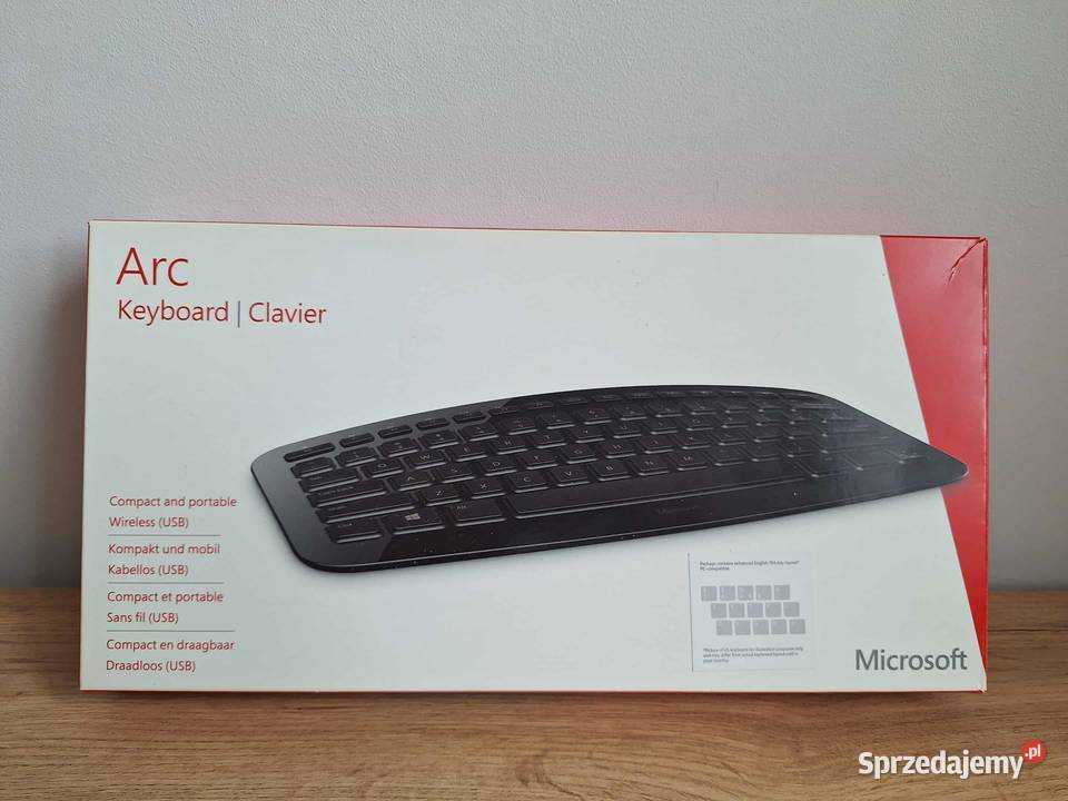 klawiatura Microsoft Arc czarna USB J5D00015 Krosno