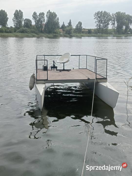 Katamaran wędkarski tratwa pływadło Gniezno