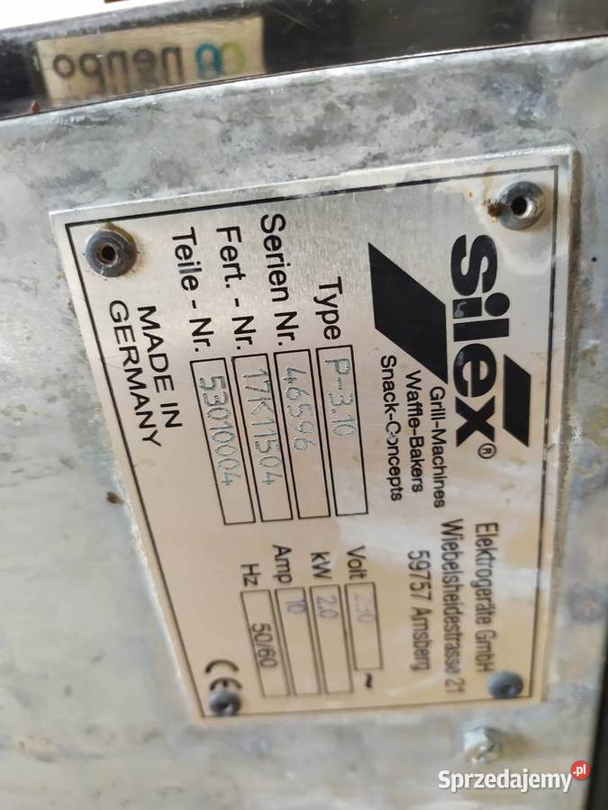 Grill elektryczny Silex P310 powierzchnia gładka sprzedam