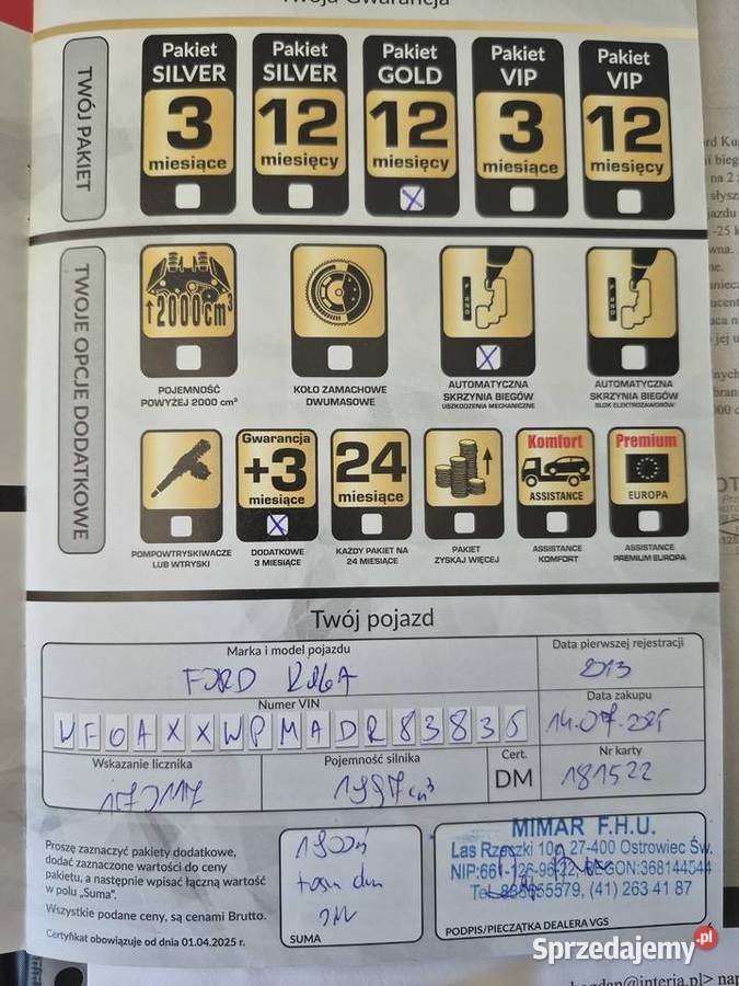 Ford Kuga 20 TDCI 4x4automat 2013 173 TKM Rzeszów sprzedam