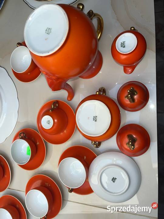 Serwis do kawy espresso Syg KPM Sygnatura Porcelana i szkło Gdańsk sprzedam