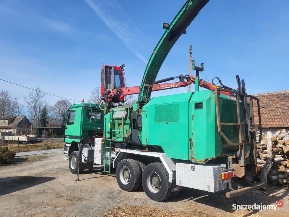 MercedesBenz Actros 3340 z Rębakiem Jenz Hem 560 Jordanów