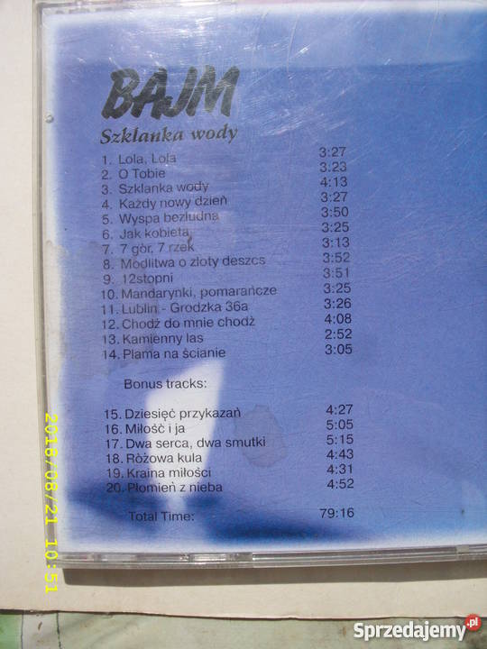 CD pop BAJMSZKLANKA WODY CD Wołów