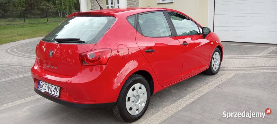 Seat Ibiza 09r 12benzyna 108t czerwony Kościerzyna