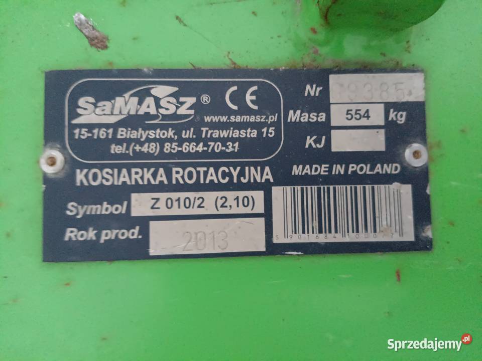 Kosiarka samasz Koźmin Wielkopolski sprzedam