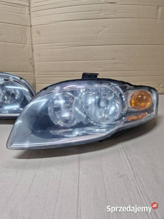 Audi a4 b7 lampy przód lampa lewy przód prawy osobowe Lampy przednie Złotoryja
