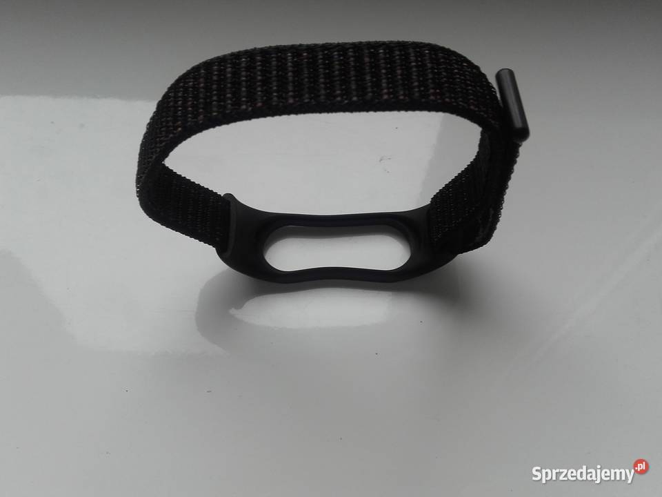 Pasek, Opaska nylonowa dla Xiaomi Mi Band 5, 6, czarny nowy,