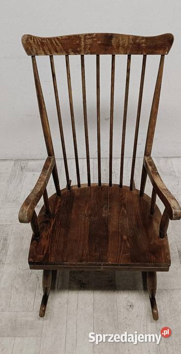 fotel bujany model Duński country bujak vintage