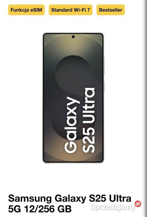 Samsung Galaxy S25 Ultra 5G 12256 GB Samsung śląskie