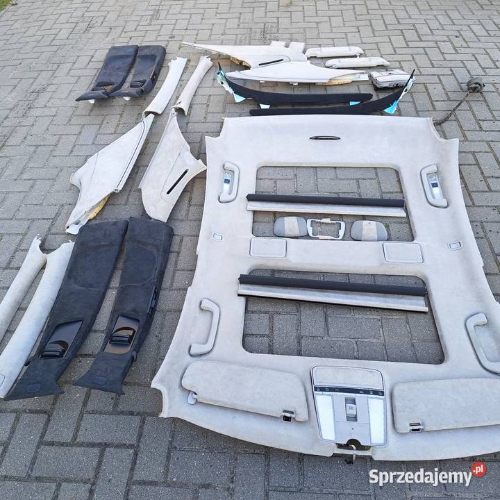 W221 long panorama podsufitka alcantara szara Wałdowo Królewskie