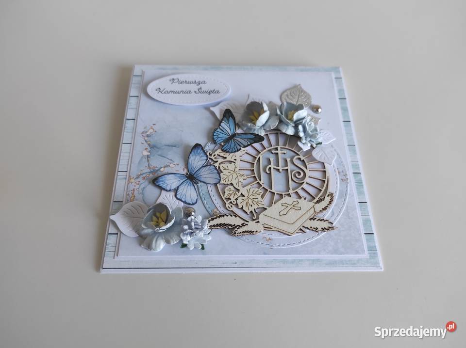 Kartka w pudełku ręcznie robiona handmade łódzkie Łódź