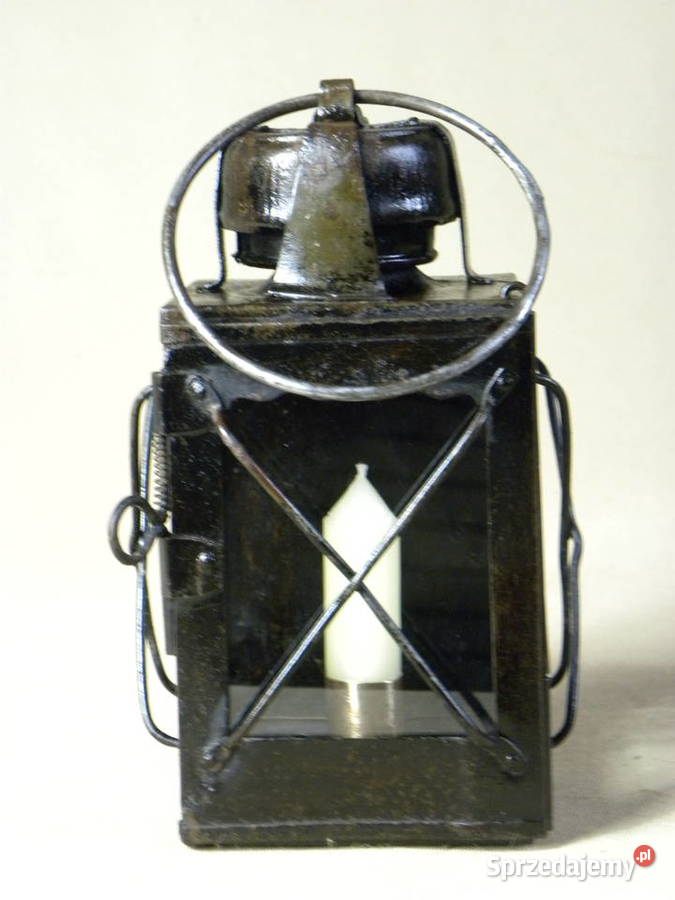 Niemiecka lampa świecowa Gerorga Mullera przełom