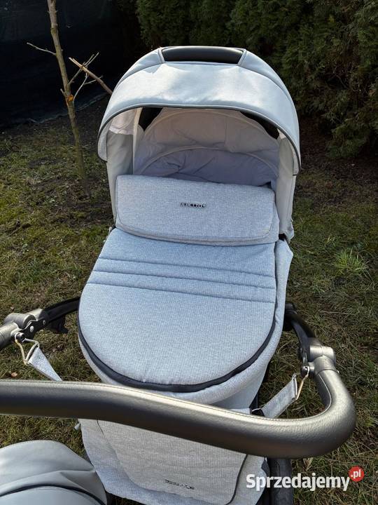 wózek Bebetto Torino model 05 jasny szary 2w1 Pisarzowice