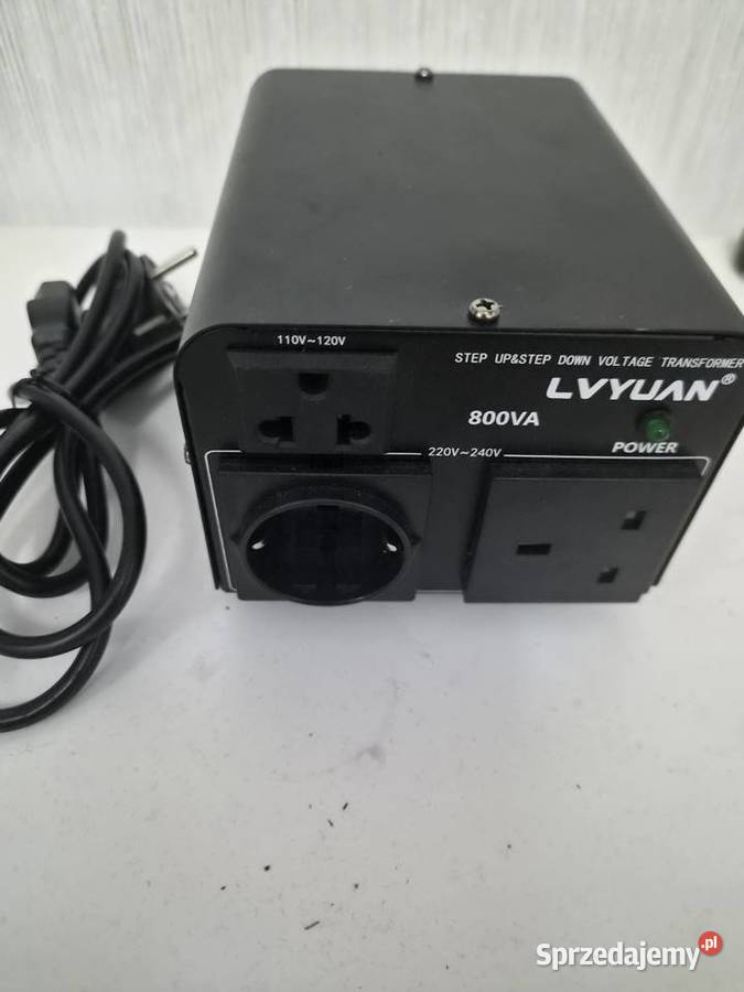 Transformator Napięcia 110V Do 220V Wyłącznikiem dolnośląskie Głogów sprzedam