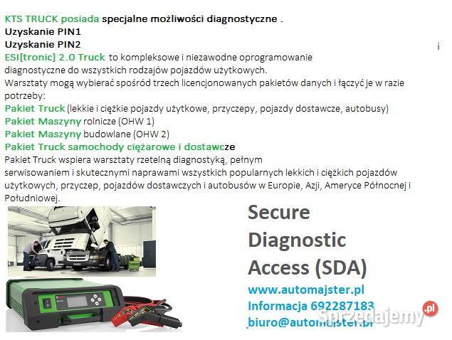 Esi 20 Pakiet Kts Truck OHW 2 na 36 miesięcy Diagnostyka silnika i elektroniki śląskie
