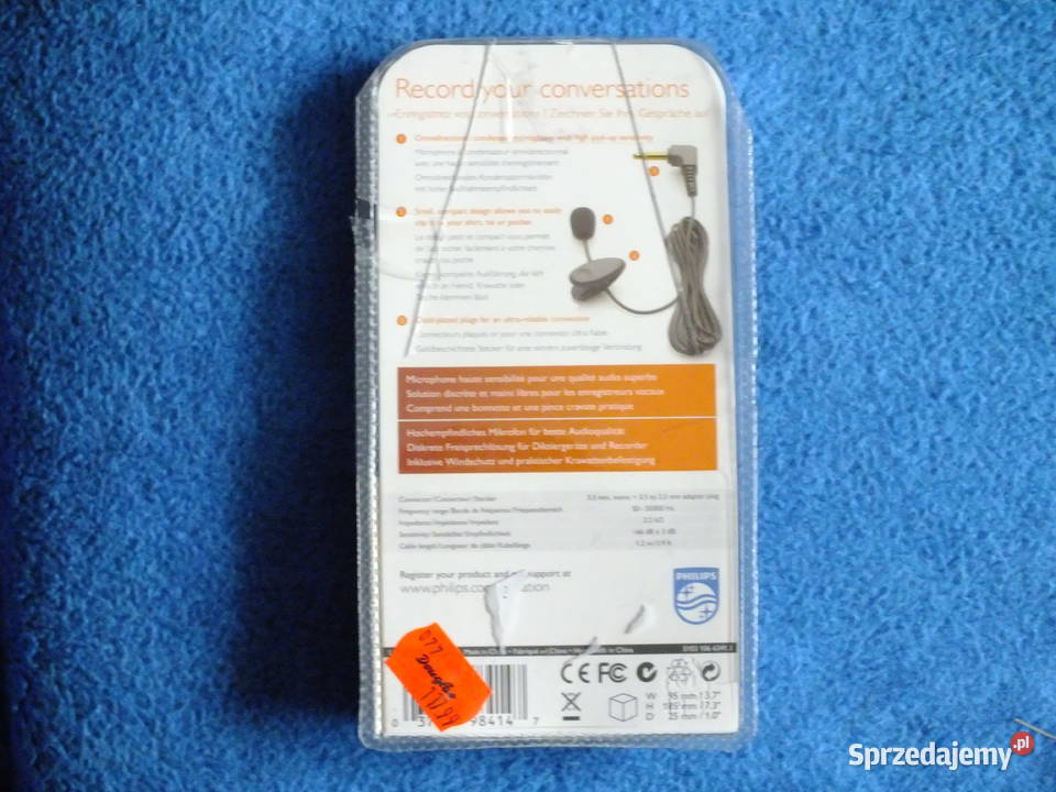 Sprzedam nowy mikrofon firmy Philips LFH 9173 Pozostałe Gdańsk