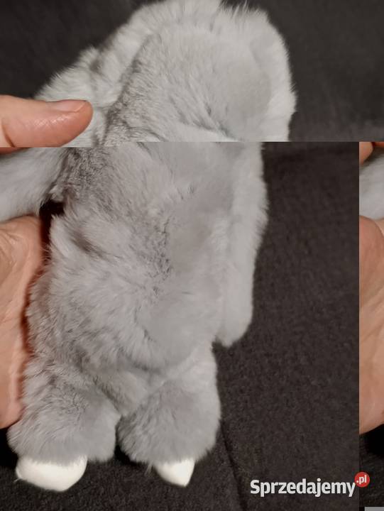 brelok królik breloczek miękki futrzak 18