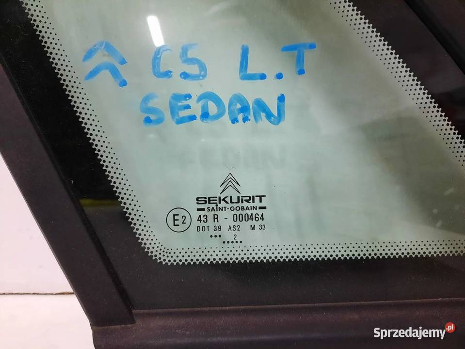 CITROEN C5 20 16V HB SZYBA BOCZNA TYLNA PRAWA Włoszczowa