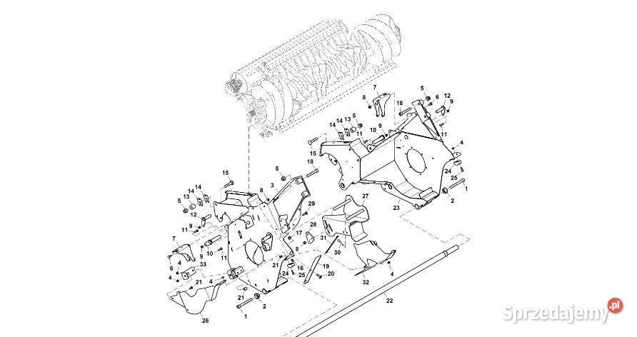 John Deere 960 Uchwyt DC213686 Podbieracz Pozostałe Jastrzębniki