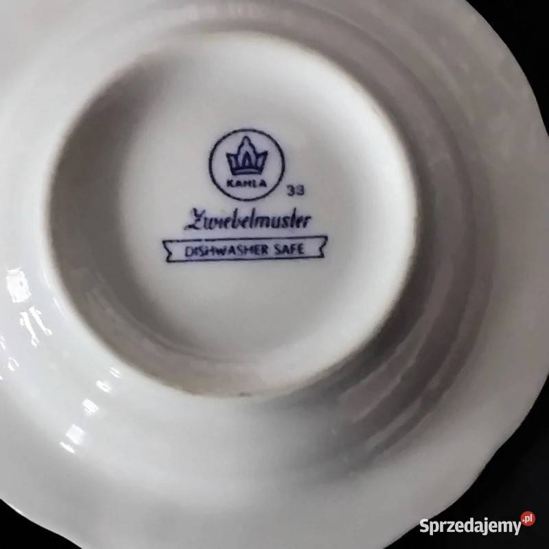 Popielniczka wzór cebulowy Kahla Porcelana i szkło Skwierzyna