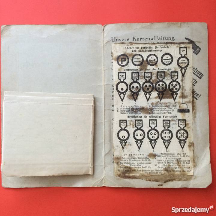 163 Continental Strassenkarte Stettin Antykwariat Szczecin sprzedam