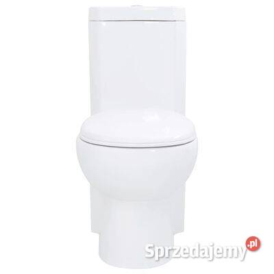 vidaXL Ceramiczna muszla klozetowa narożna Pozostałe mazowieckie Warszawa