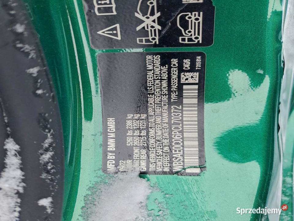 2022 BMW M8 do sprowadzenia Seria 8