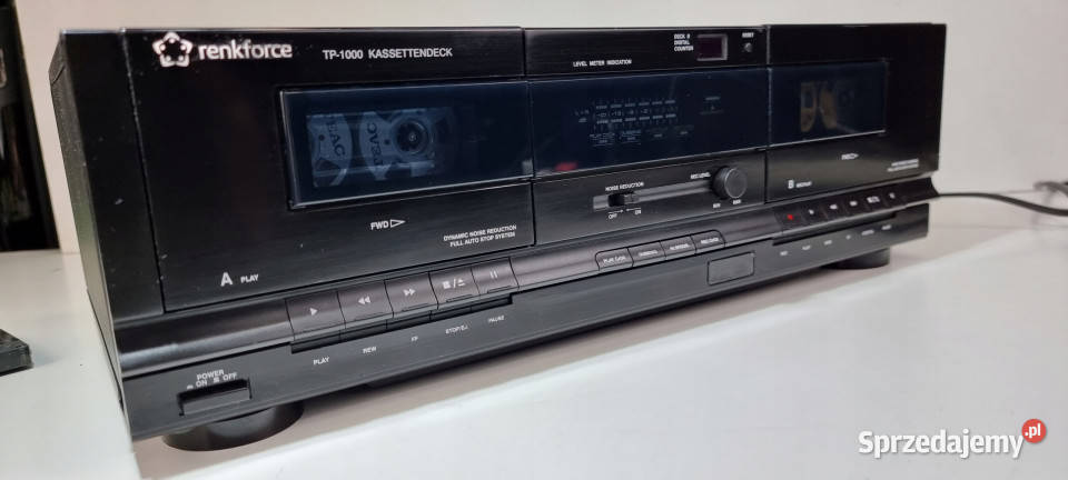 Renkforce magnetofon dwukasetowy TP1000 TP 1000 Międzychód