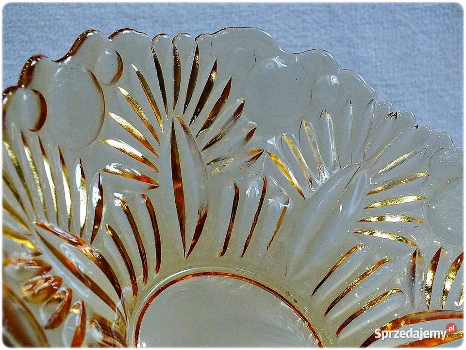 Stara Patera Misa szklana Salatera Carnival Żary