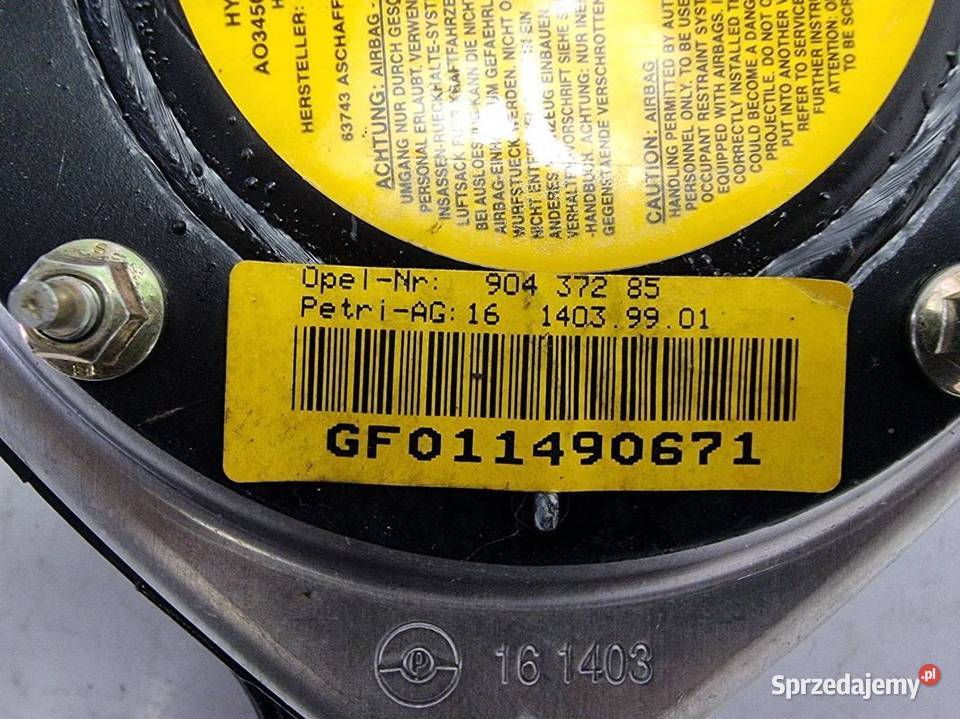PODUSZKA AIRBAG OPEL ZAFIRA A 90437285 osobowe kujawsko-pomorskie