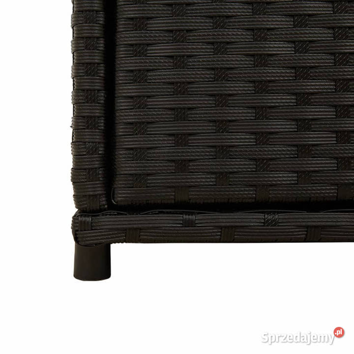 Szafka ogrodowa czarna 105x55x113 polirattan mazowieckie Warszawa
