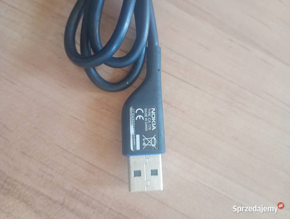 kabel przewód NOKIA USB A USBmicro czarny Szczecin