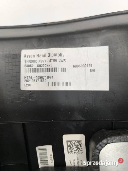 OSŁONA KOLUMNY KIEROWCY HYUNDAI BAYON 84852Q0200