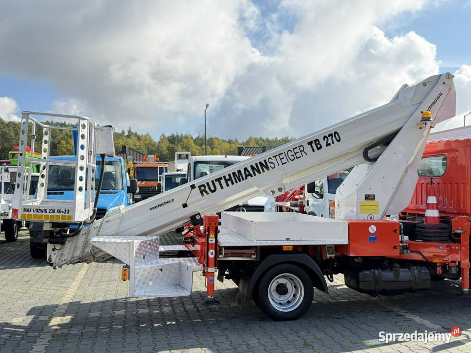 Nissan Cabstar Podnośnik Koszowy RUTHMANN TB 270 Widełki