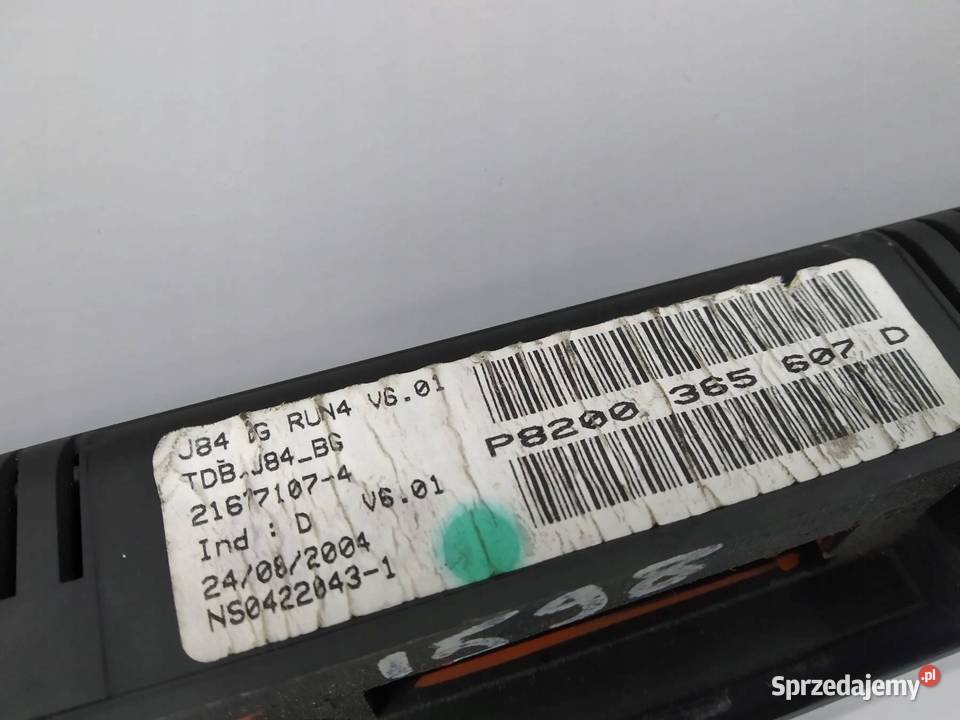 LICZNIK 8200365607D 15 DCI Renault Scenic II