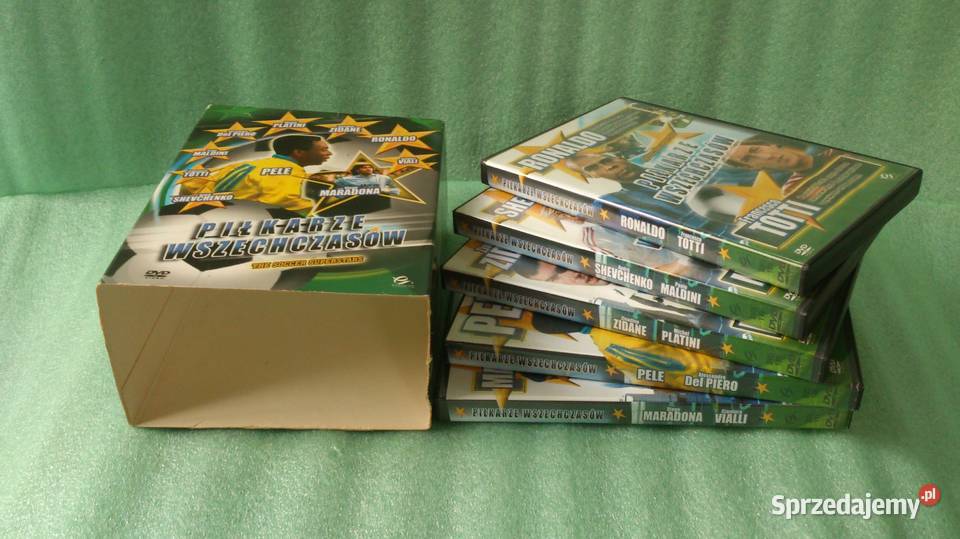 Piłkarze Wszechczasów Box 5 DVD lubuskie Zielona Góra