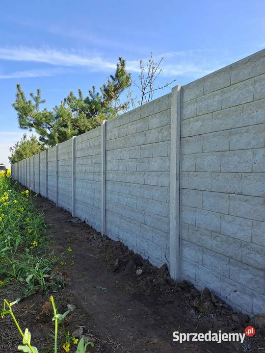 Ogrodzenia betonowe Wschowa Montaż usługi budowlane