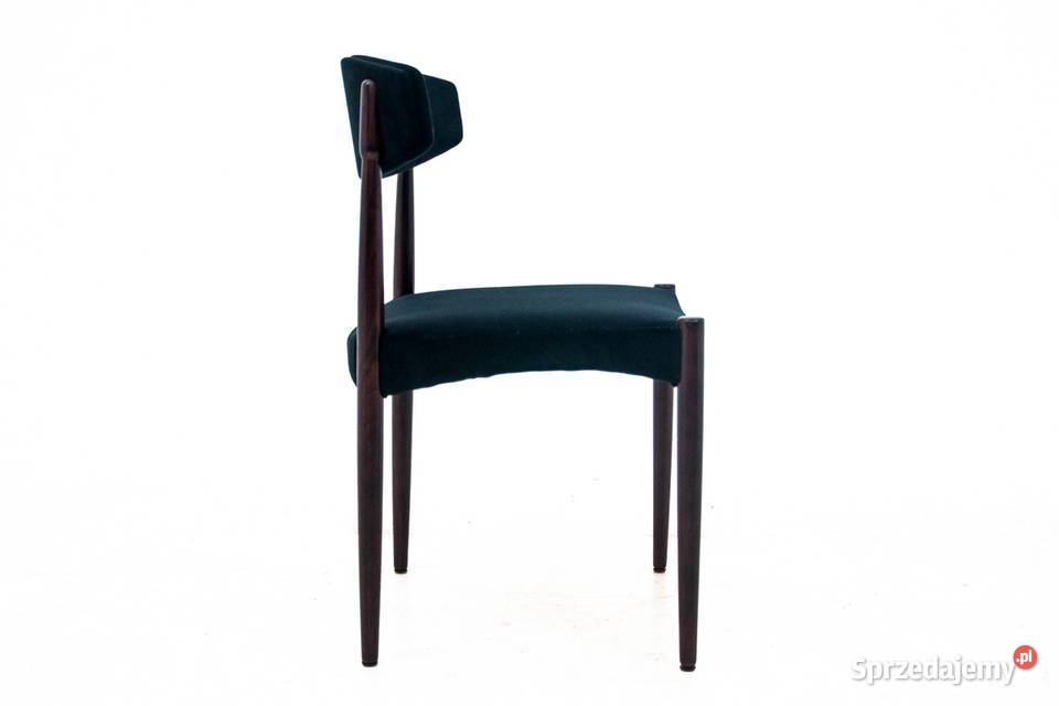 Komplet 4 krzeseł duński design lata 60