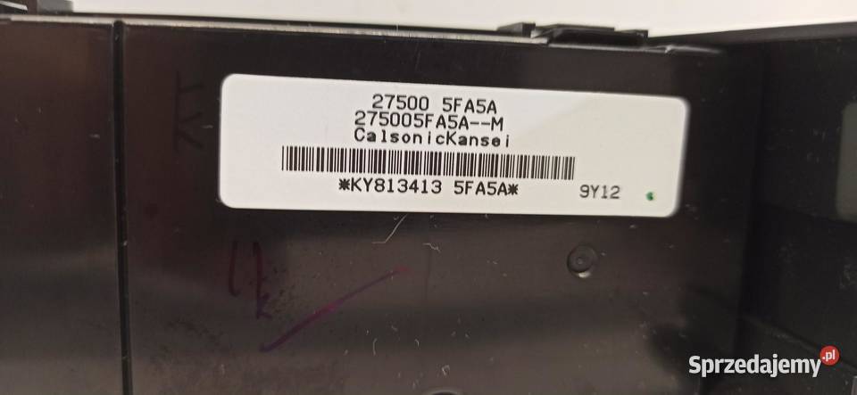 NISSAN MICRA K14 PANEL KLIMATYZACJI 275005FA5A osobowe