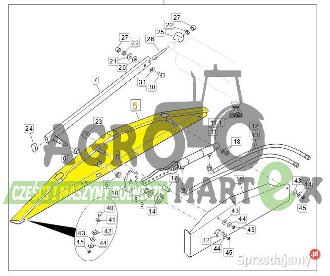 946118 SZCZYT PLANDEKI LH AMAZONE Wichrów sprzedam