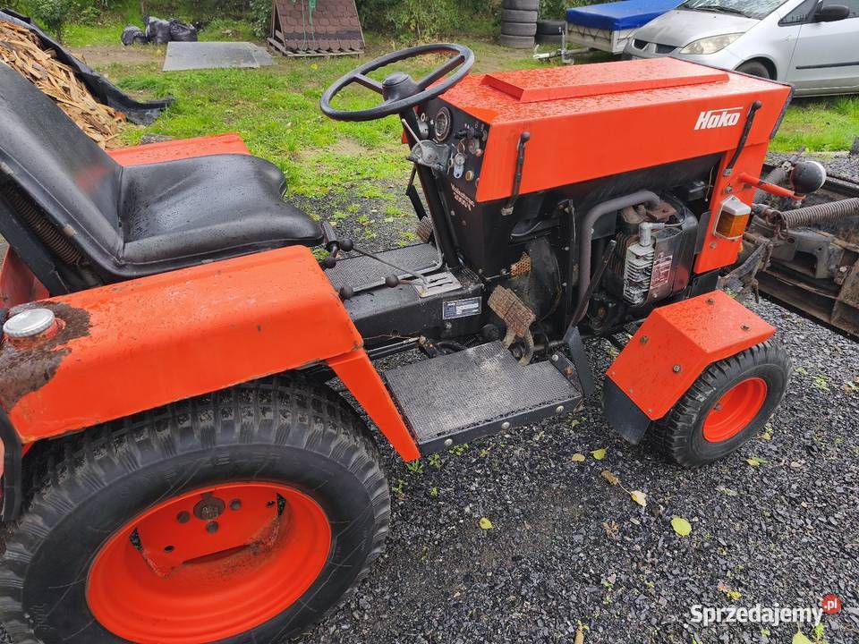 Mini traktor pług do śniegu solarka przyczepa Zielona Góra