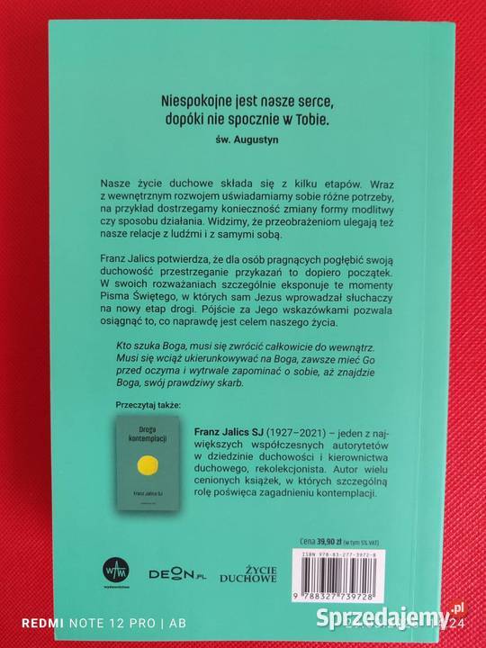 Rozwój duchowy Pogłębianie życia z Bogiem Franz Katowice sprzedam