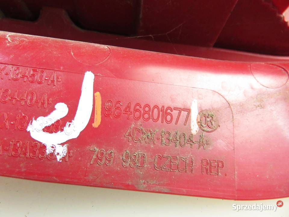 LAMPA PRAWA TYLNA CITROEN C4 coupe LA 9646801677