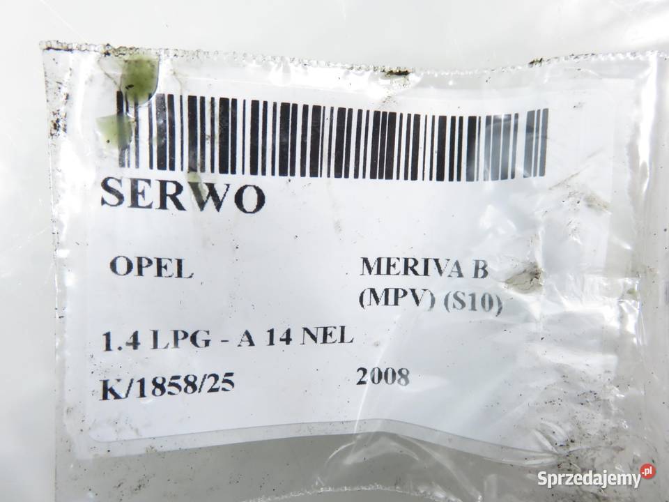 SERWO OPEL MERIVA B MPV S10 14 LPG A 14 NEL