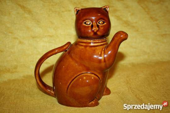 Śliczny dzbanuszek w kszkałcie kotka Porcelana i szkło kujawsko-pomorskie Inowrocław