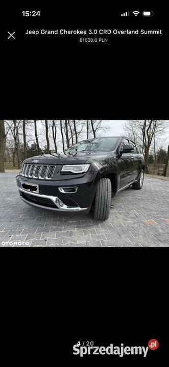 Jeep Grand Cherokee WK2 lift SUMMIT polski salon Warszawa sprzedam
