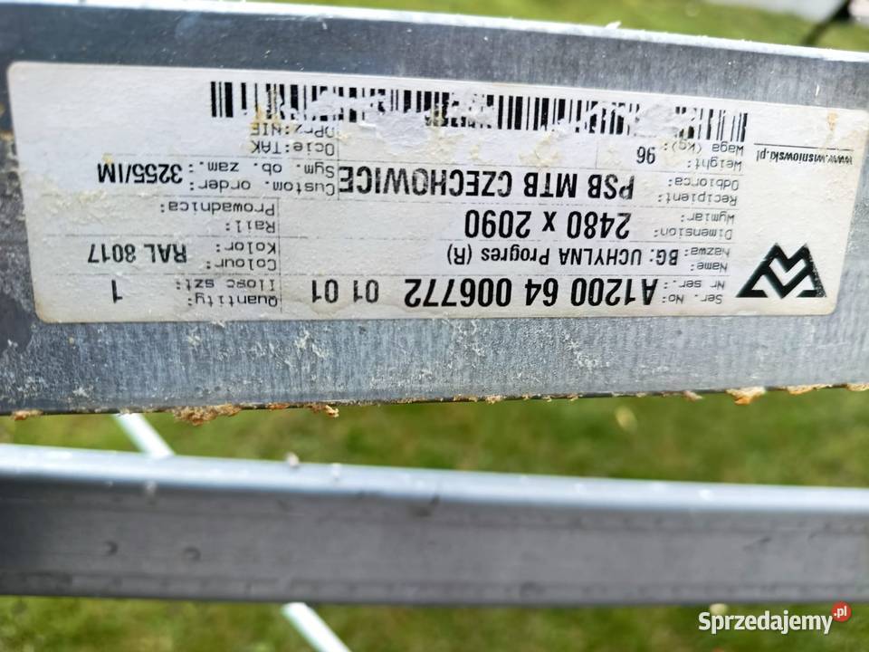 Brama garażowa 2480x2090 Czaniec