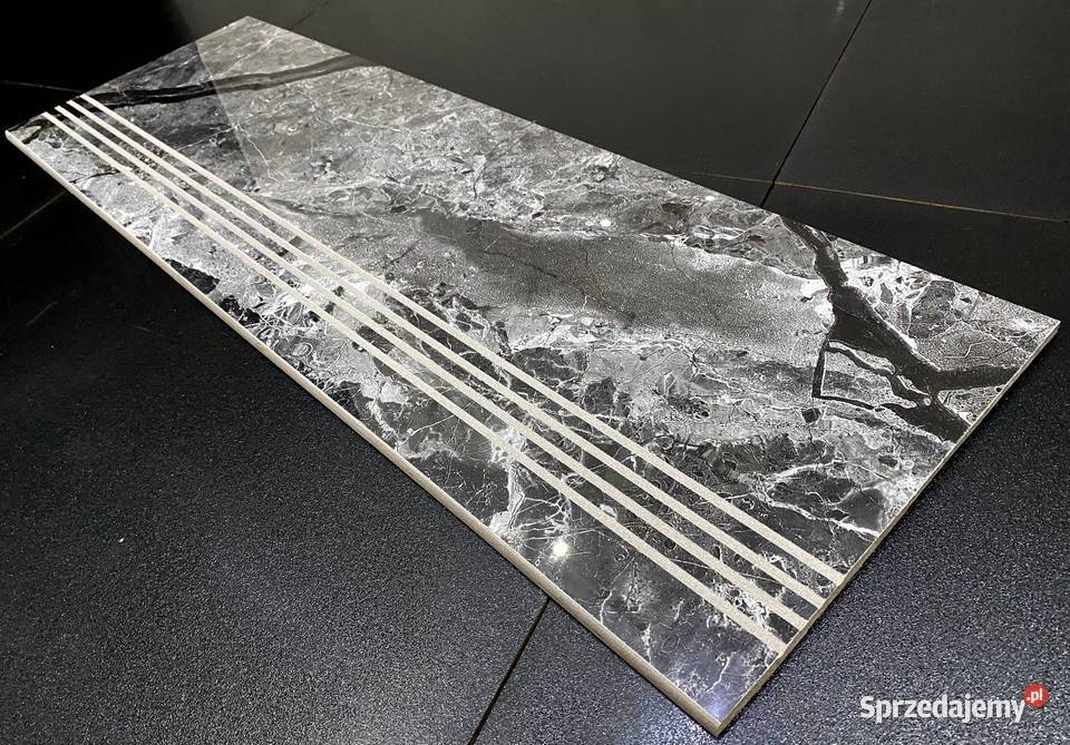 Płytki na schody MARMUR STOPNICA 110x30 POŁYSK Łask